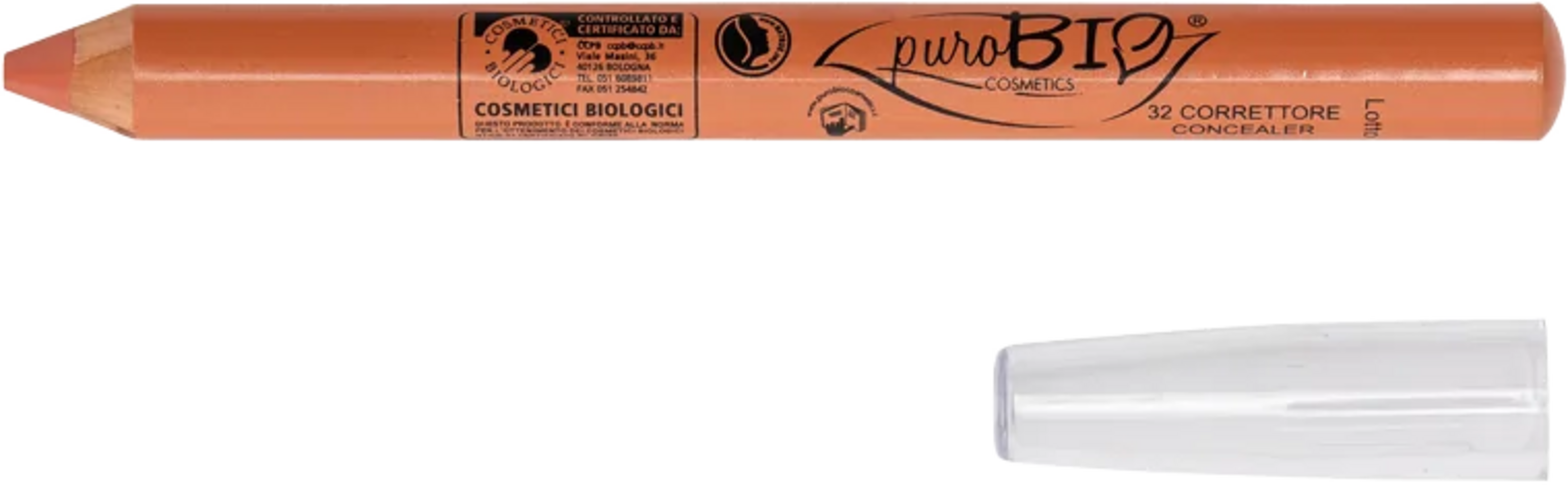 puroBIO cosmetics  Corrective Concealer, Orange (32) (2,30 g)