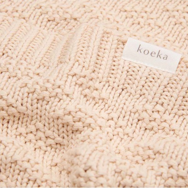 Koeka Braga Wiegdeken - 75 x 90  cm - Warm White
