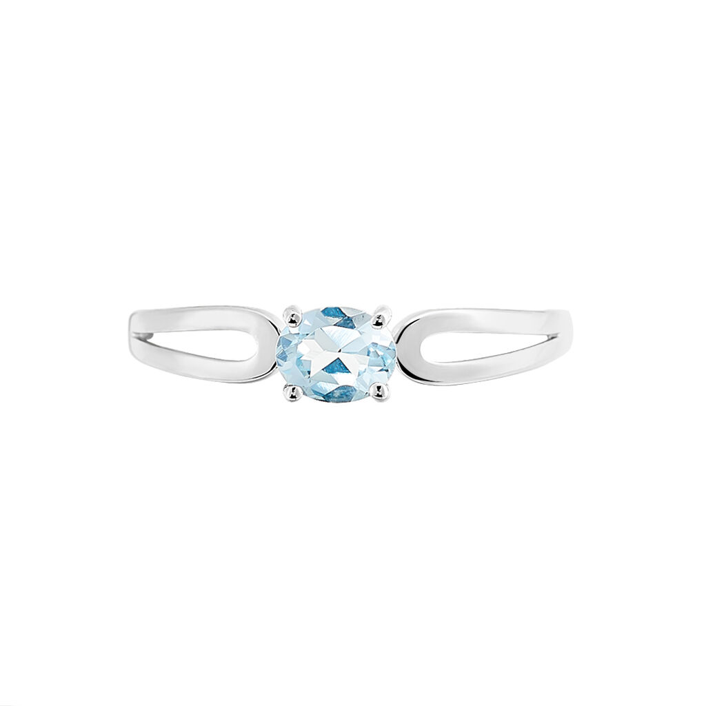 Bague Catheline Or Blanc Topaze