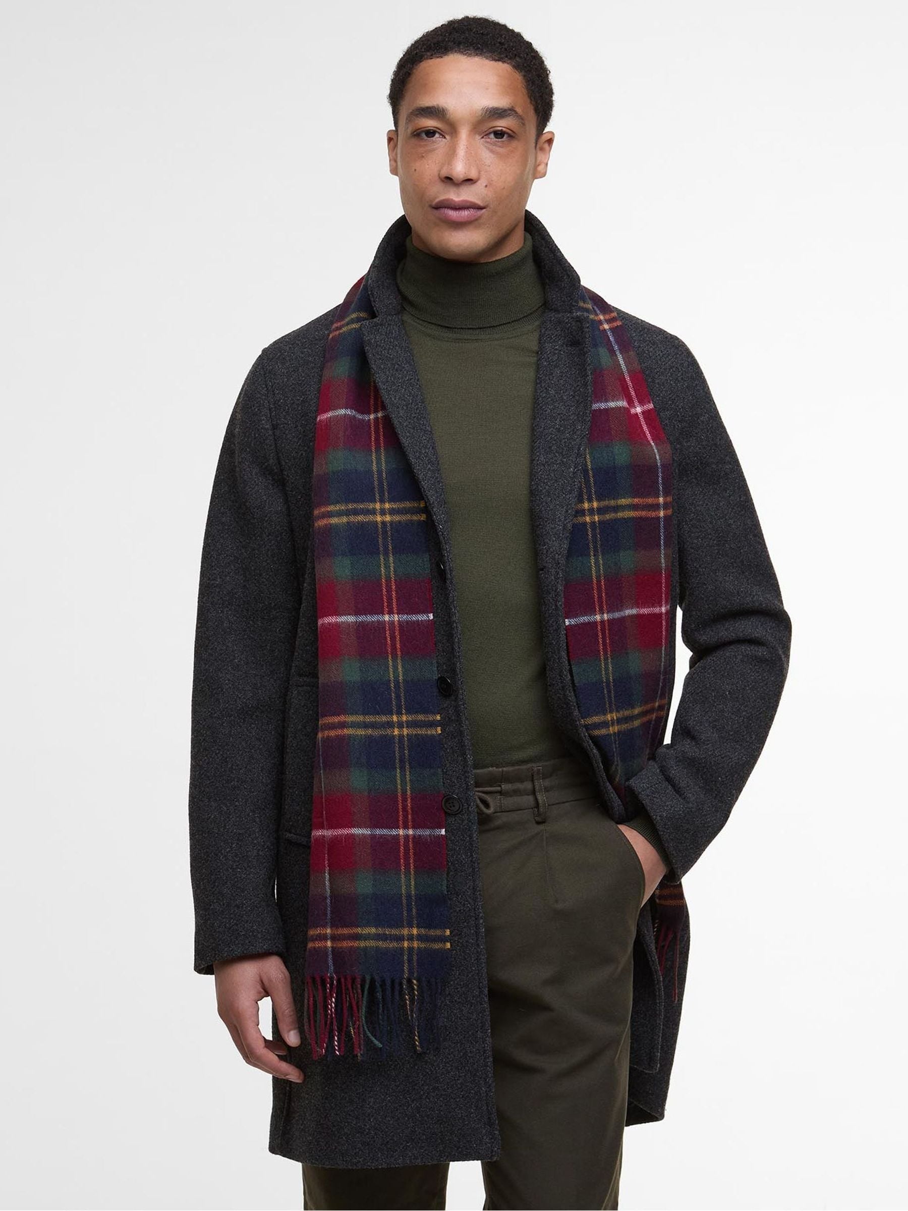 Barbour® Tartan Wool Cashmere Blend Scarf