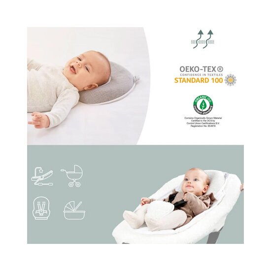 Coussin cale tête Cosyhead fresh   smokey        de               Babymoov