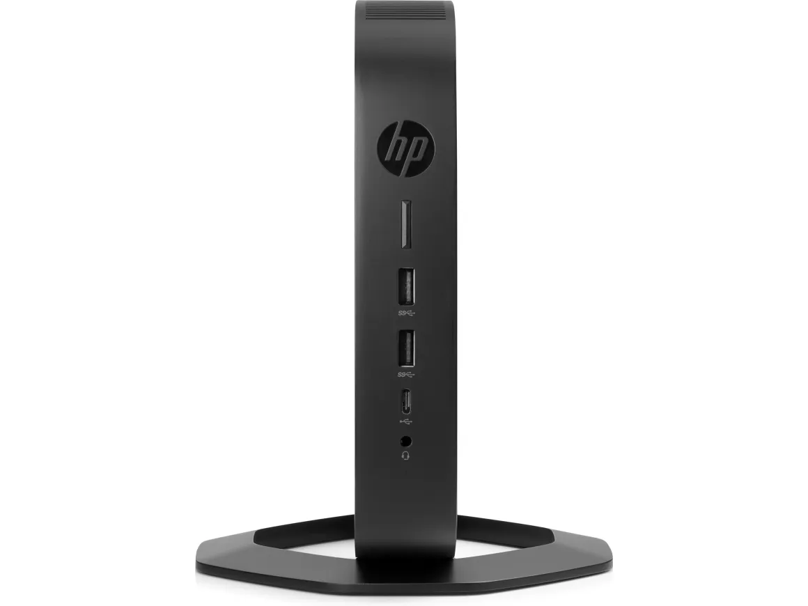 HP t640 - Tynd klient - SFF 1 x Ryzen Embedded R1505G / op til 3.3 GHz - RAM 8 GB - flash 32 GB - eMMC - Radeon Vega 3 - Gigabit Ethernet, Bluetooth 5.2 - Win 10 IoT Enterprise 2019 LTSB for Thin Clients 64-bit - skærm: ingen