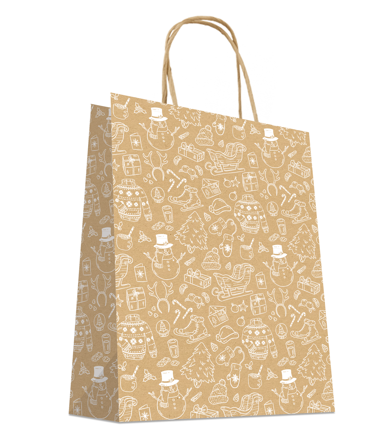 CABAS KRAFT BRUN JOUETS 24X12X32CM