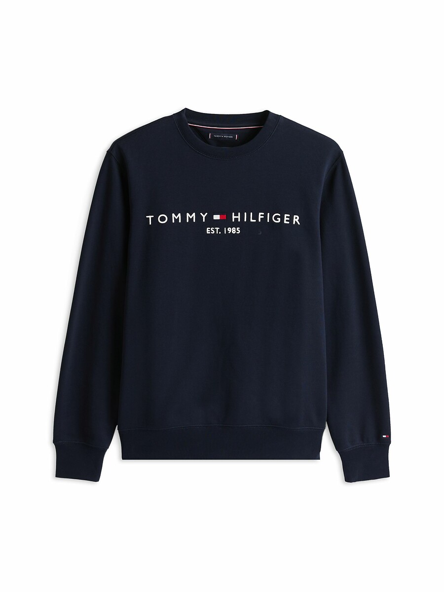 TOMMY HILFIGER<br>Suéter de gola redonda com o logotipo Tommy