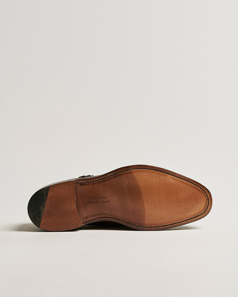 Loake 1880 Cannon Monkstrap Dark Brown Burnished Calf