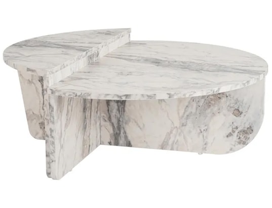 CONCEPT1 - Table basse Orion marbre Freesia 90 x 60 x h30cm