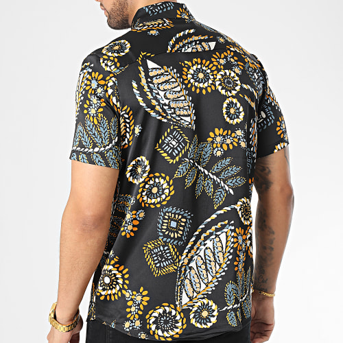 Chemise Manches Courtes Noir