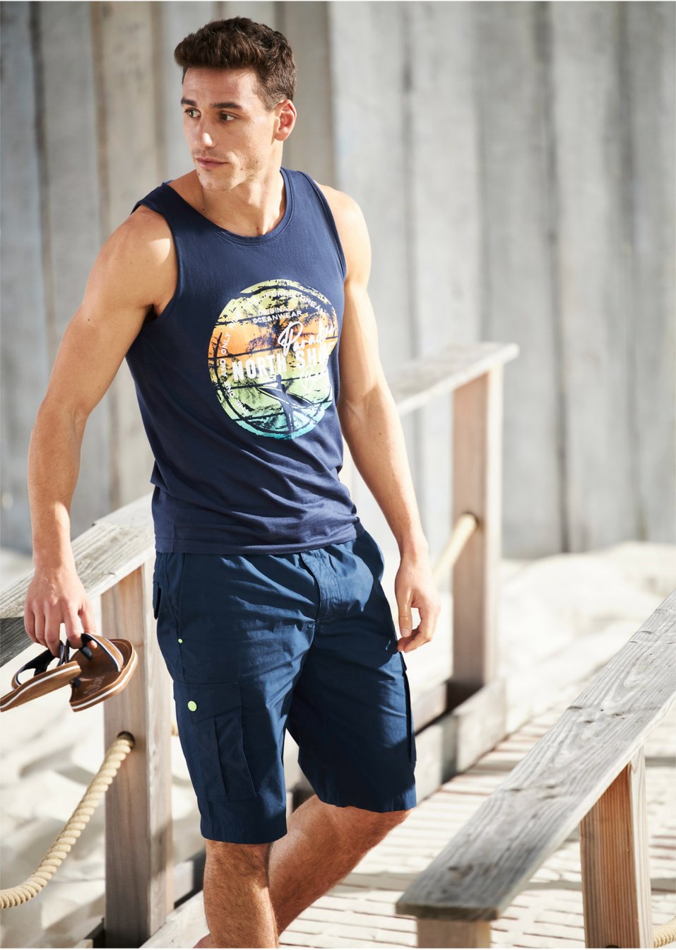 Bermuda cargo paper touch, Regular Fit
