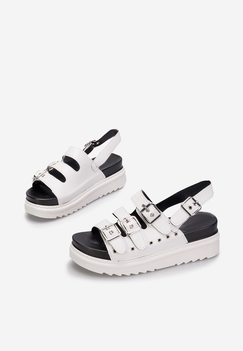 Sandales à plateforme blanches Edena