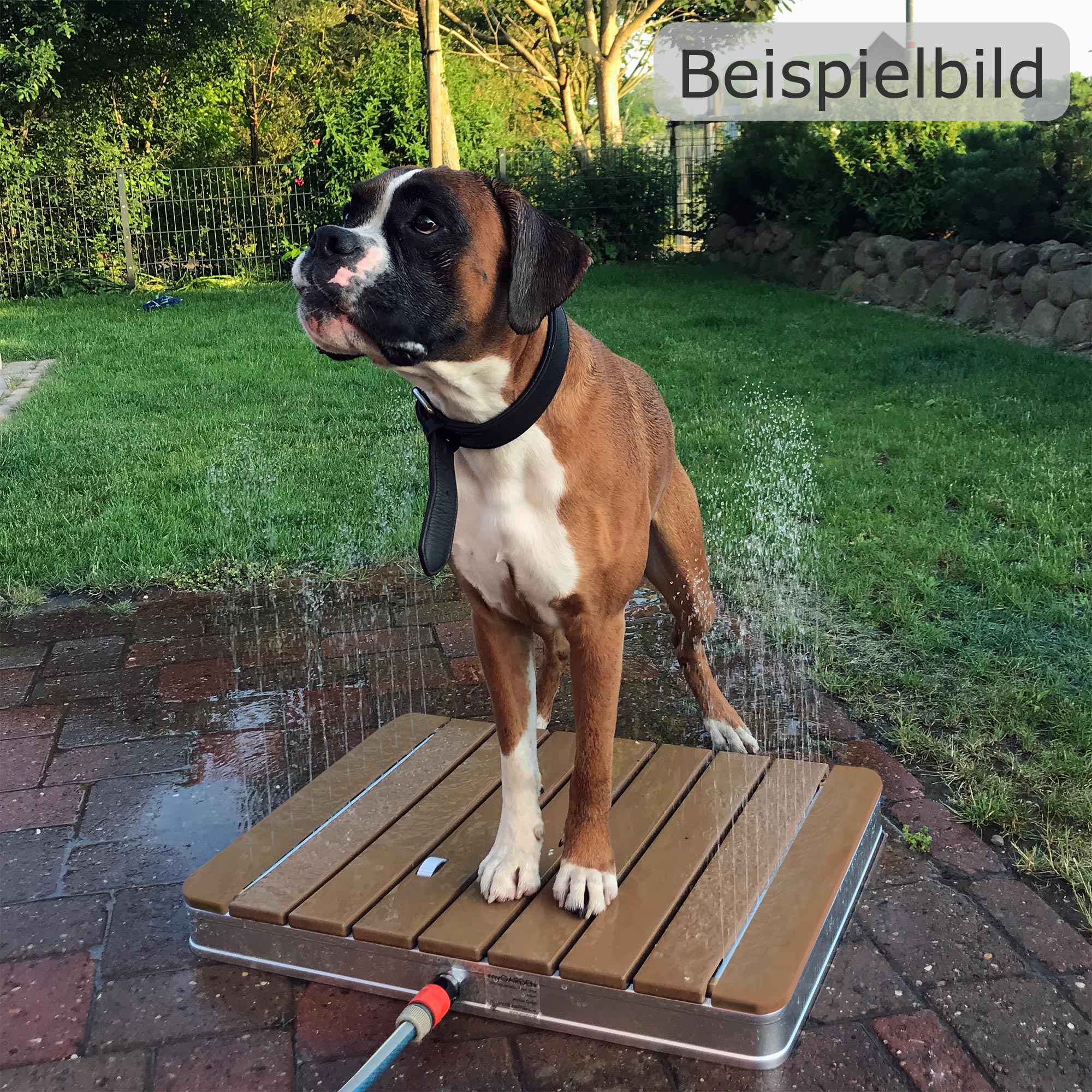 Gartendusche Aussendusche aus WPC eckig