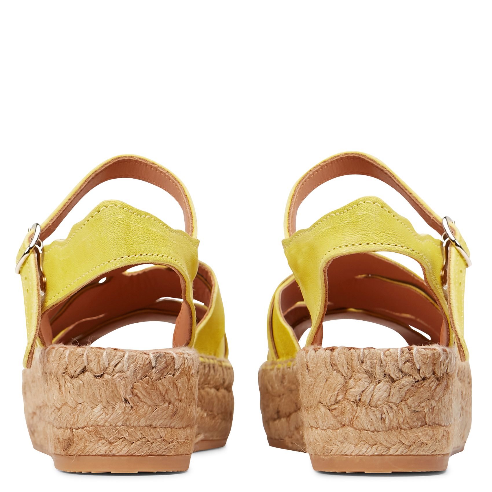 ALAFIA - Espadrilles compensées en cuir | Jaune