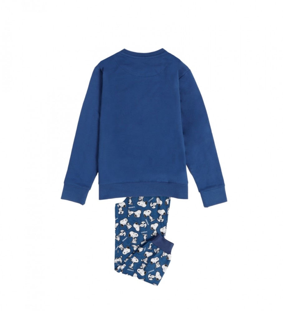 Pijama de manga comprida Aznar Innova Snoopy Home azul