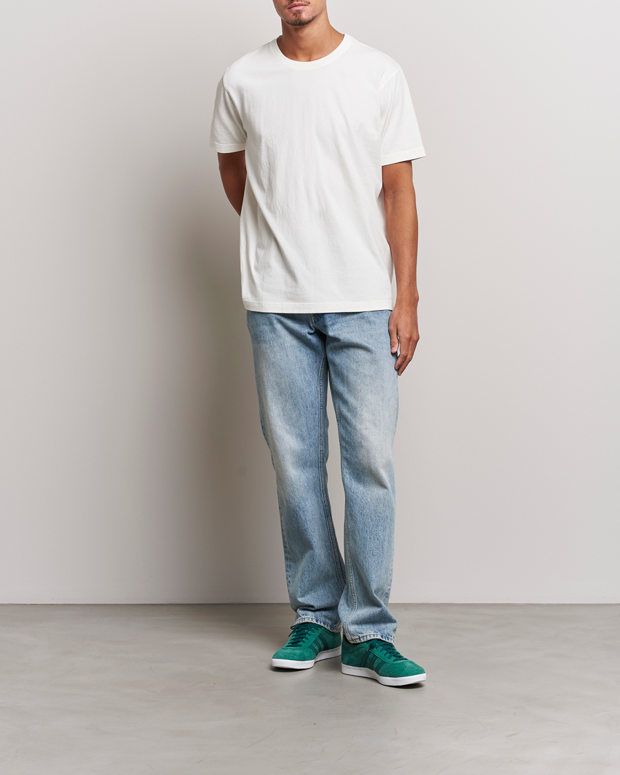 Nudie Jeans Uno Everyday Crew Neck T-Shirt Chalk White