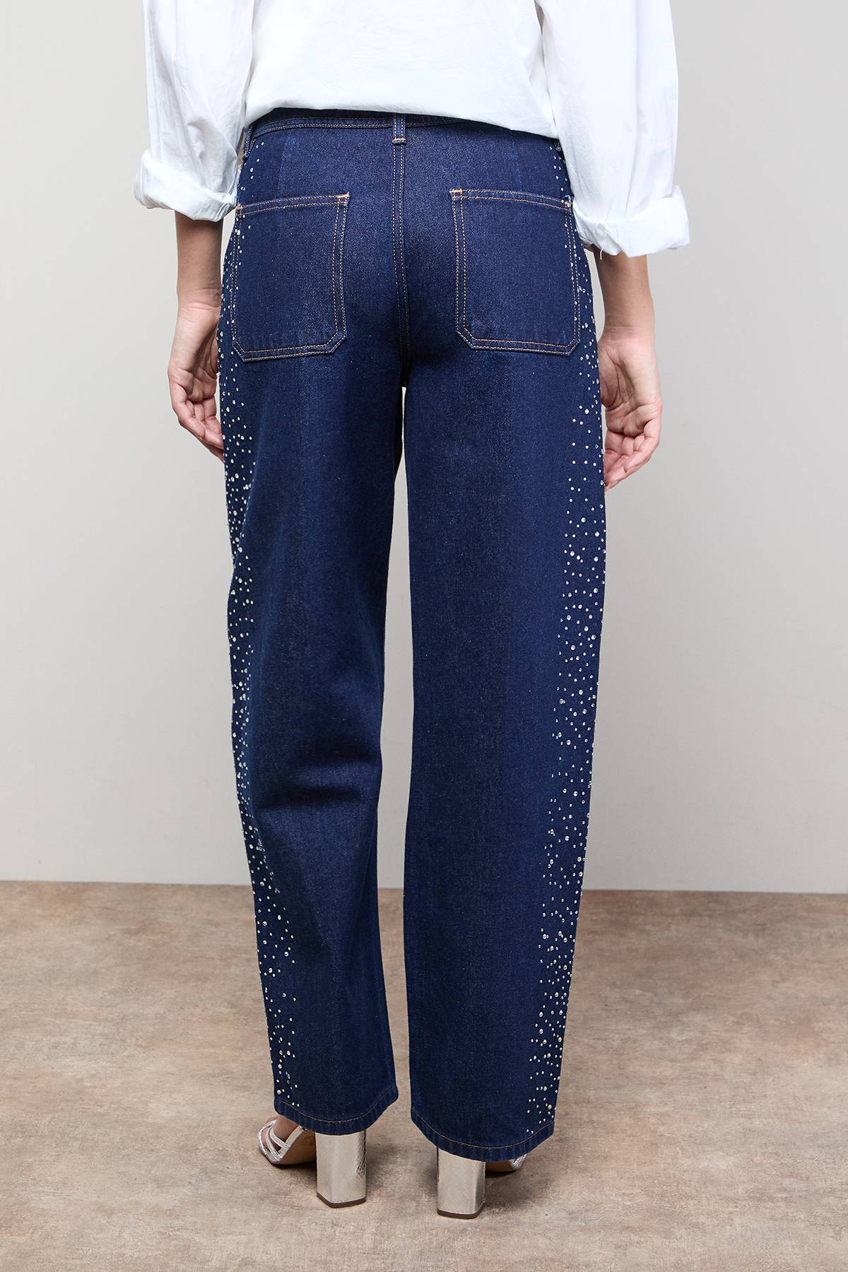 Oasis Jean Jambe Large à Détail de Poche Hotfix