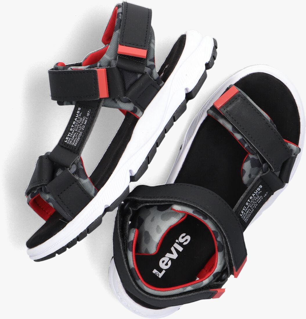 LEVI\\'S zwarte levi's sandalen new niagara k 2800