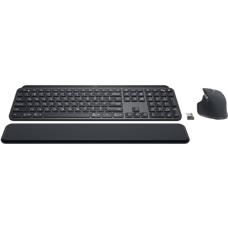 Logitech Master MX Keys Combo for Bussiness clavier Souris incluse Bureau RF sans fil + Bluetooth AZERTY Français Graphite