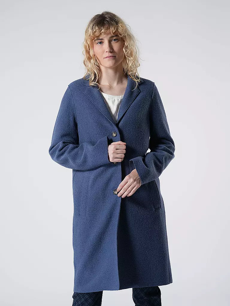 OUÍ Wollmantel blau
