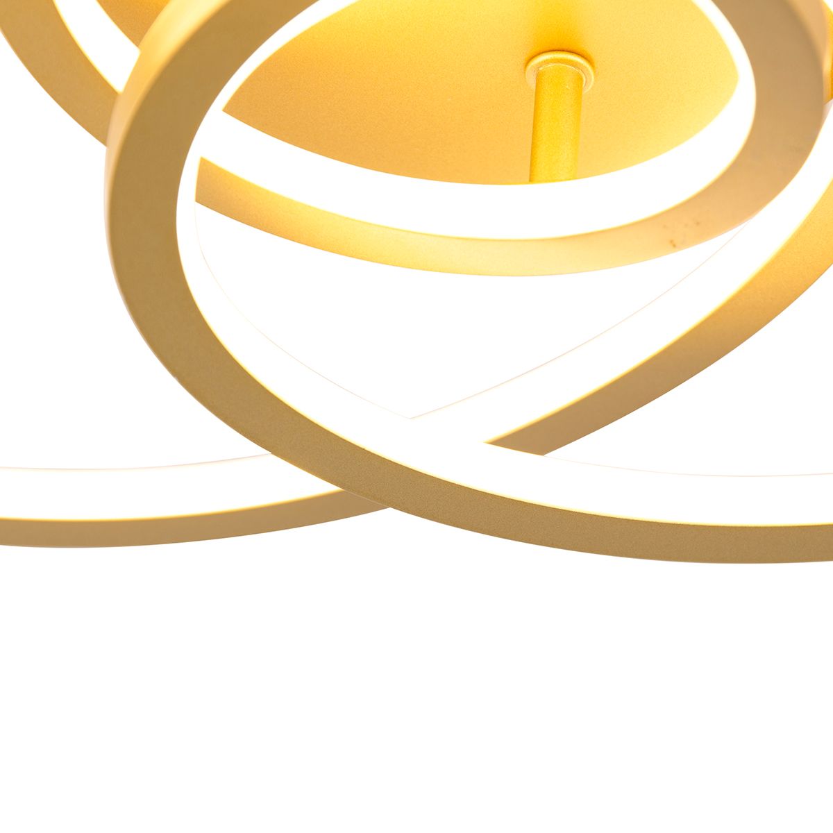 Plafondlamp goud 45 cm incl. LED 3 staps dimbaar - Rowin