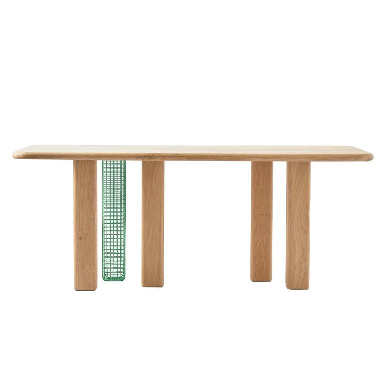 POLSPOTTEN Stilts eettafel 180x90 donkerbruin