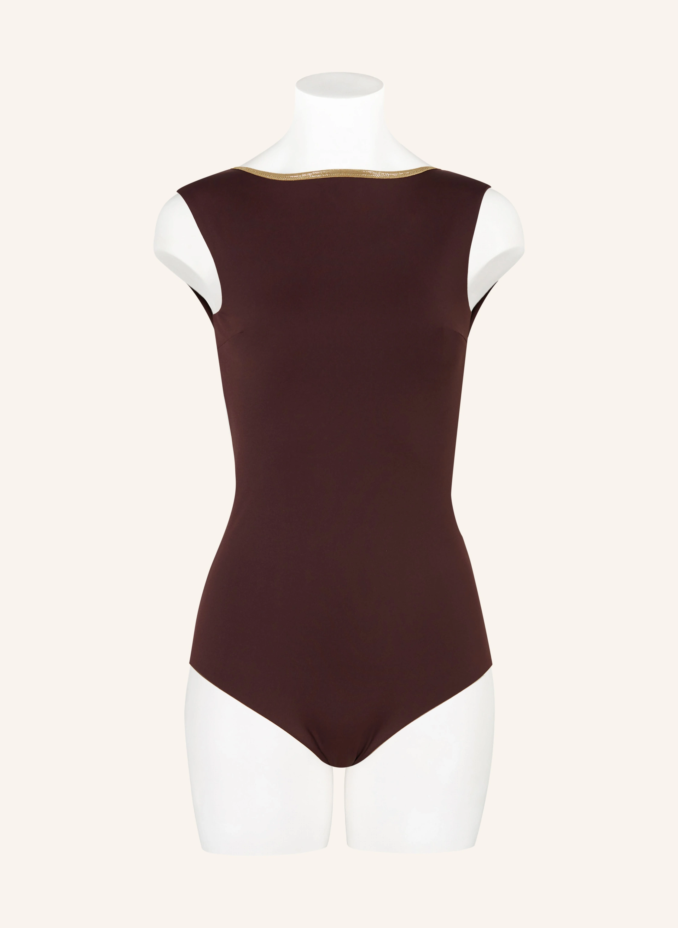 MYMARINI High-Neck-Badeanzug SEABODY CLASSIC SHINE zum Wenden mit UV-Schutz 50+