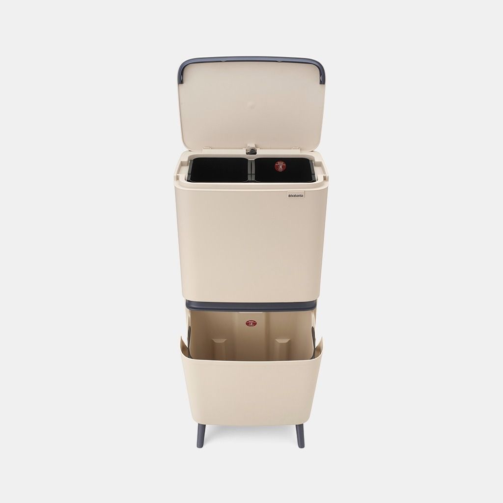 SortUp Recycle Prullenbak Hi, 10 10 25 liter - Soft Beige