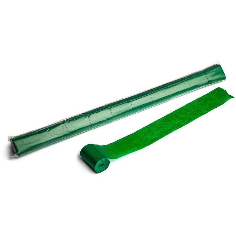 Magic FX STR04DG papieren streamers 20mx5cm donkergroen 10st