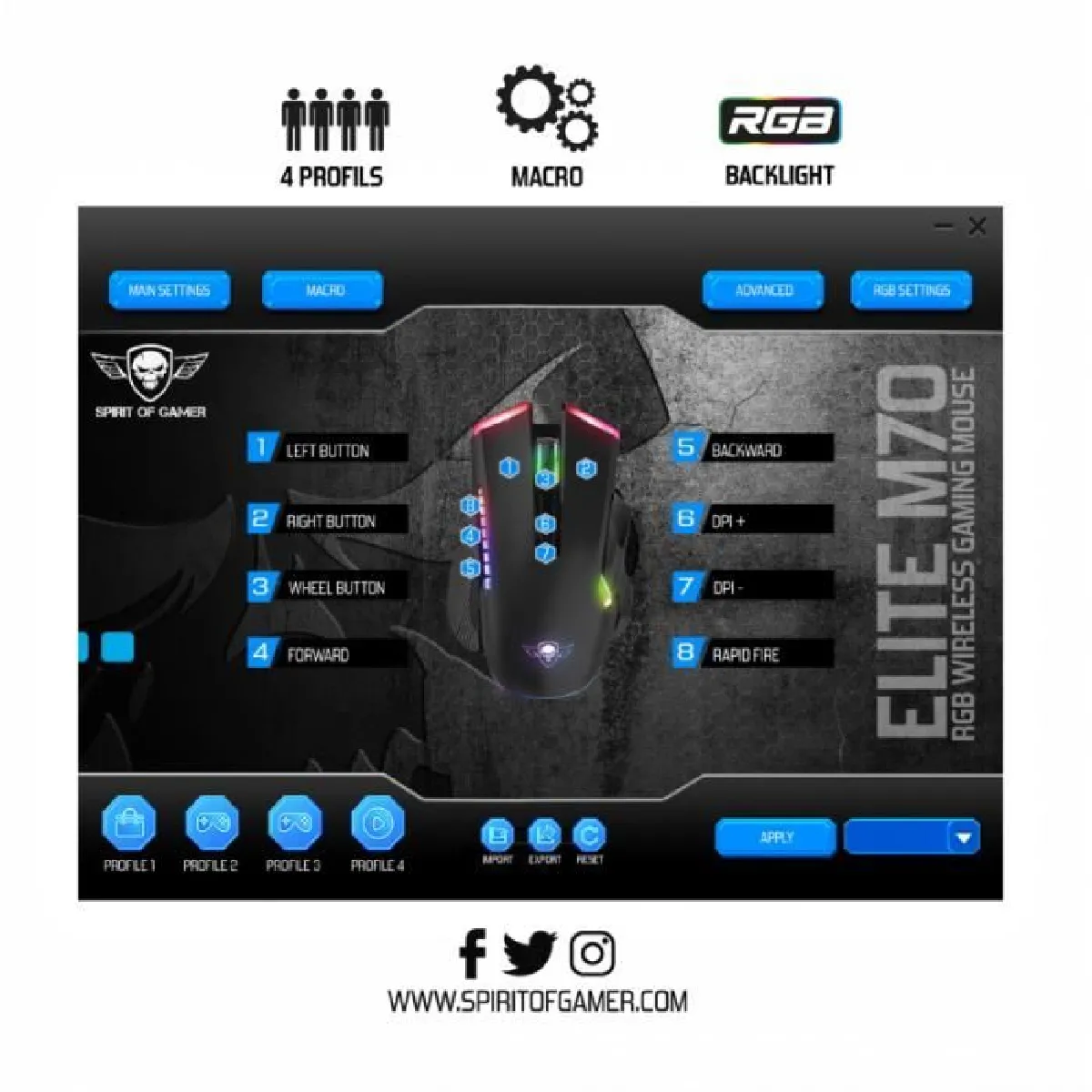 Spirit of Gamer ELITE M70