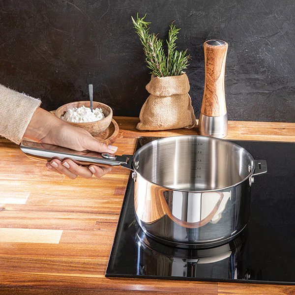 Casserole tout inox Clips’inox 18 cm Mathon