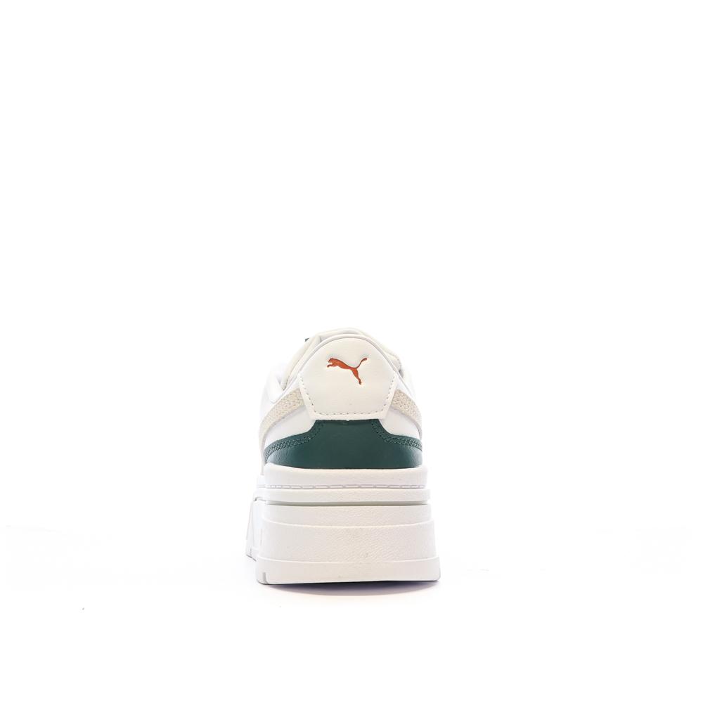 Puma Baskets Blanches/Vert Femme Puma Mayze Stack