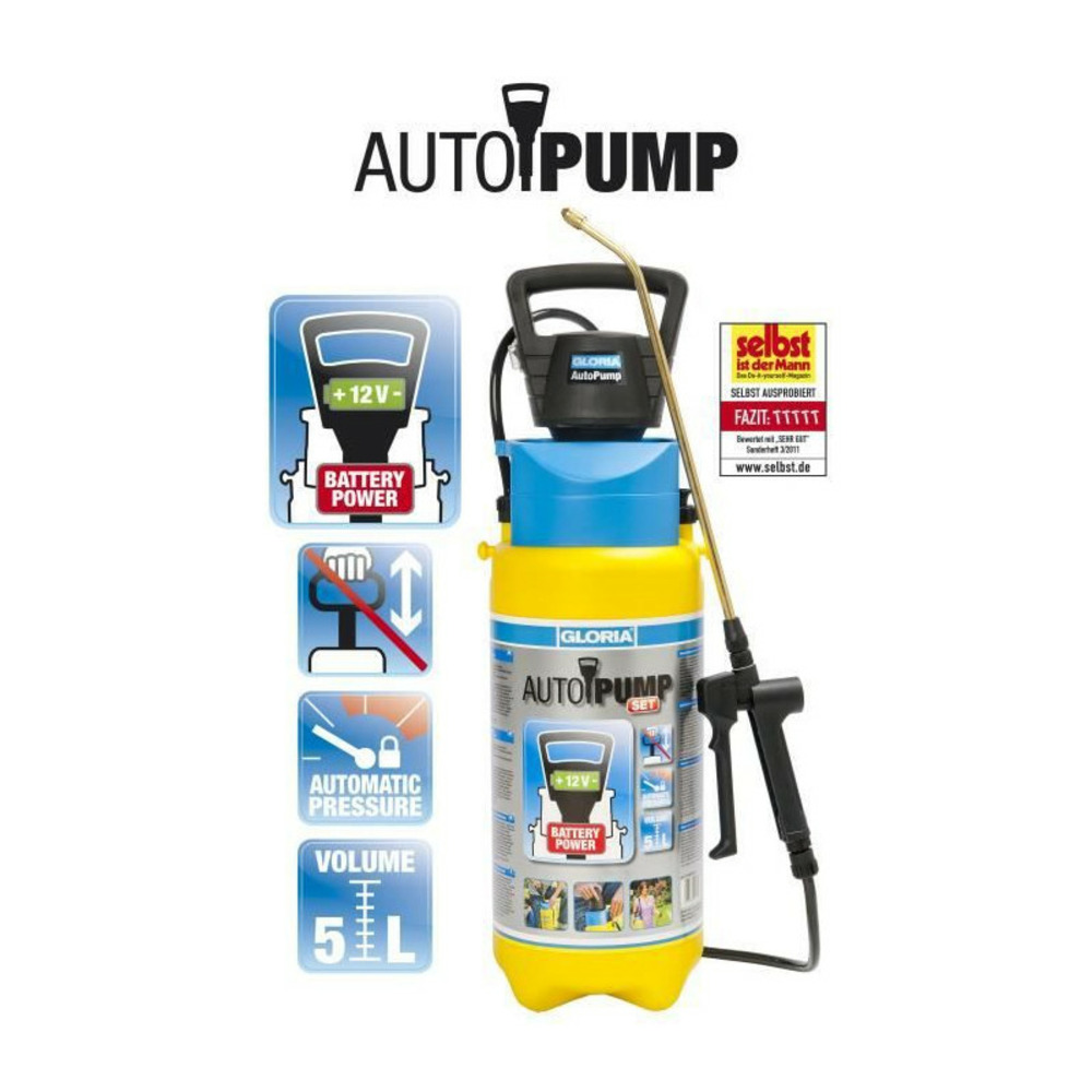 Pulvérisateur à pression avec pompe électrique intégrée - 5l