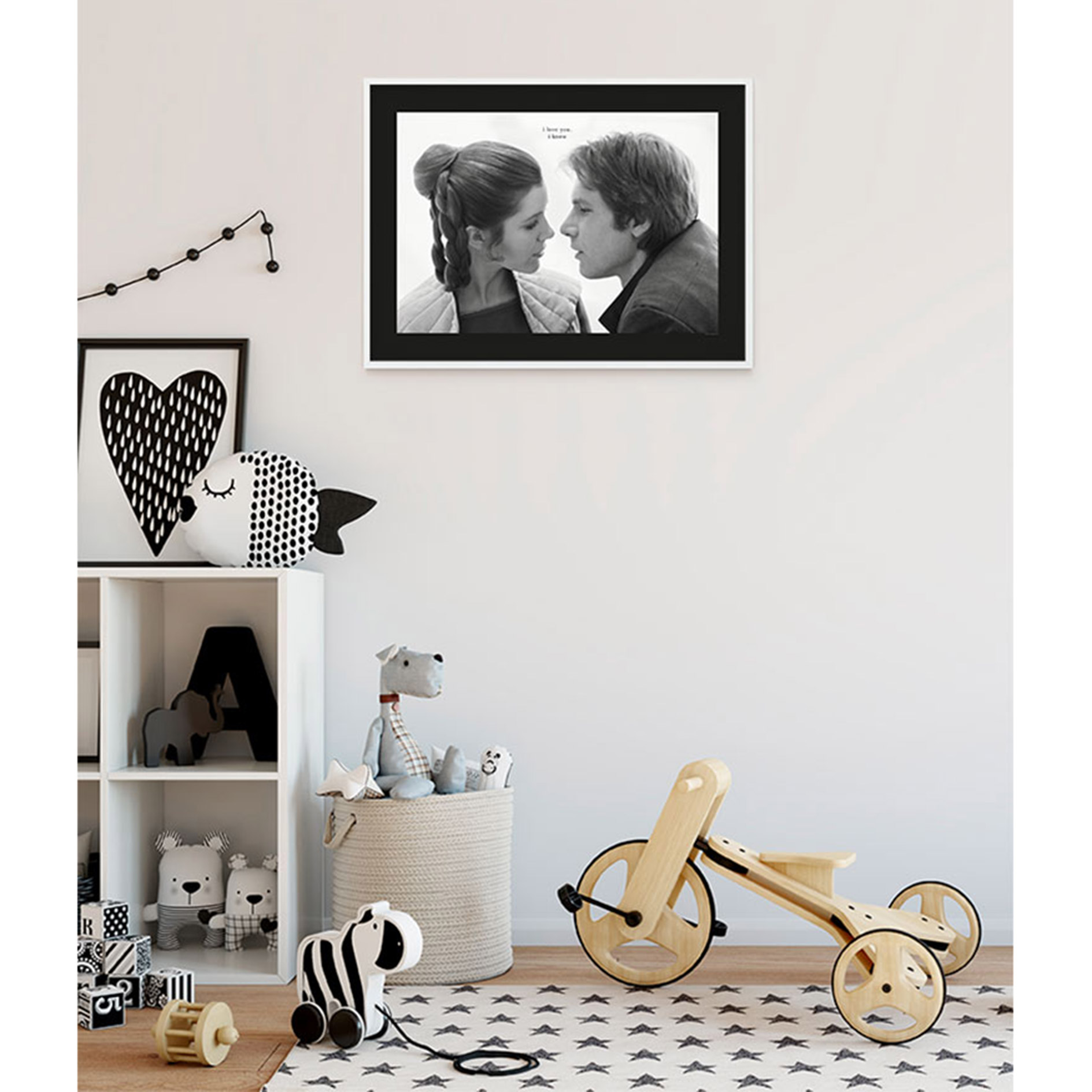Wandbild STAR WARS CLASSIC LEIA HAN - 70x50 cm