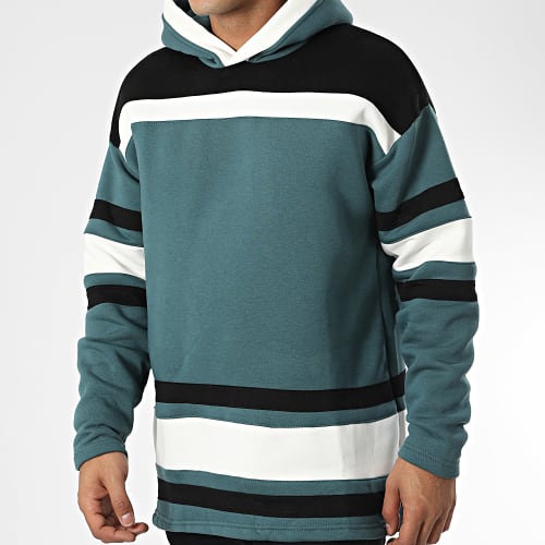 Sweat Capuche 1109 Bleu Pétrole
