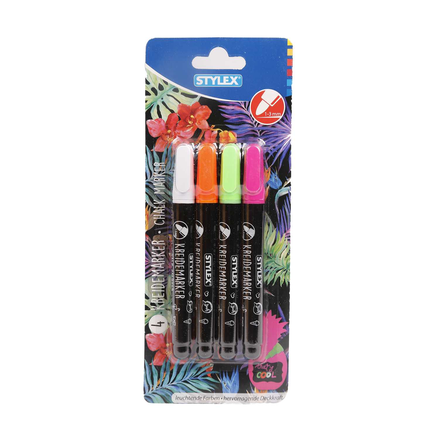 STYLEX® Kreidemarker flüssig 4er