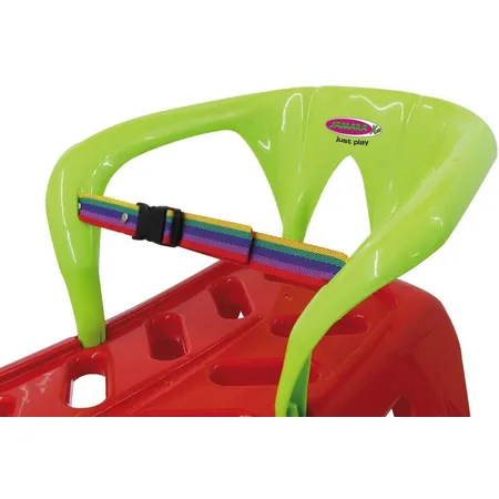 Jamara Snow Play Schlitten mit Rückelehne, rot, 90 cm