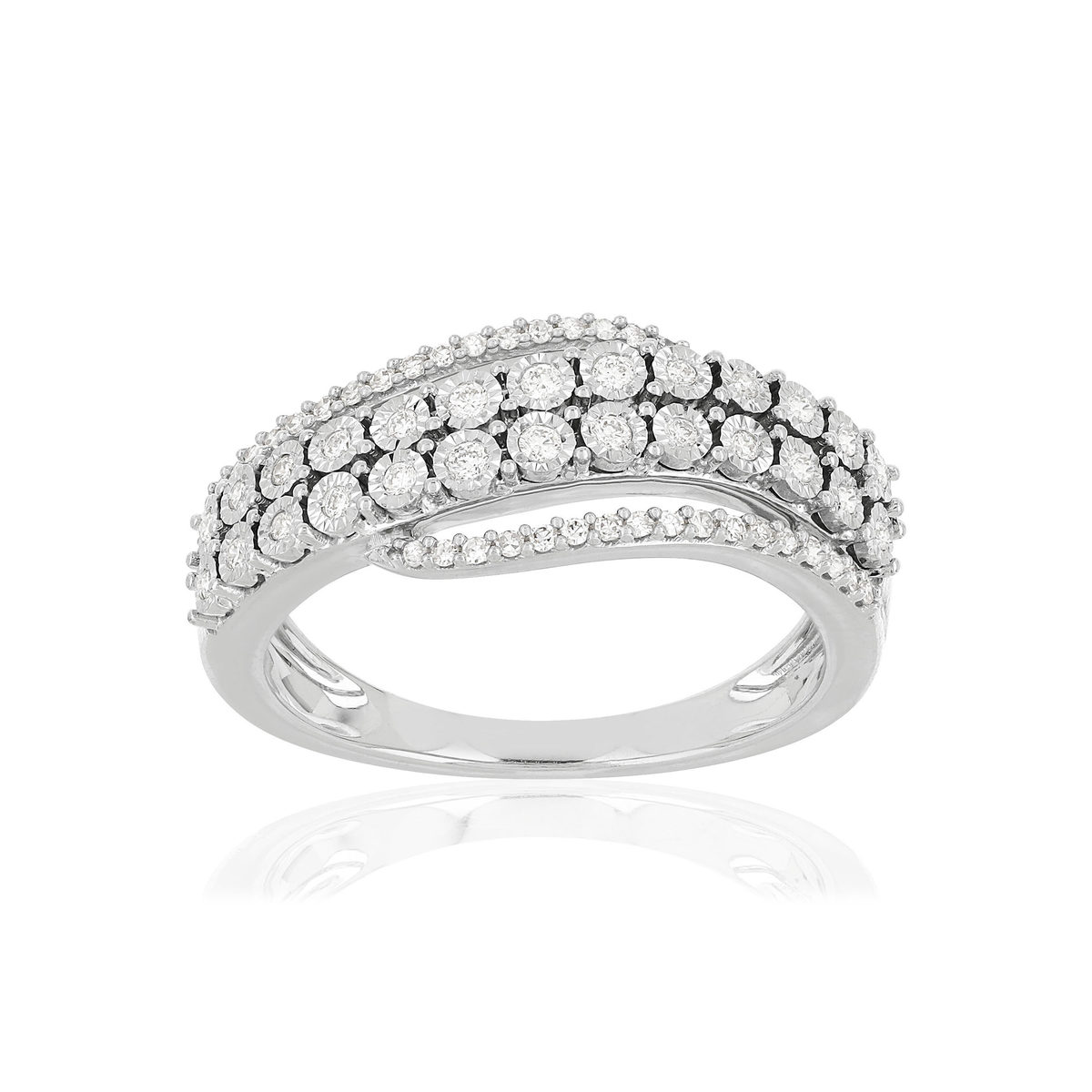 Bague MATY Or 750 blanc Diamants