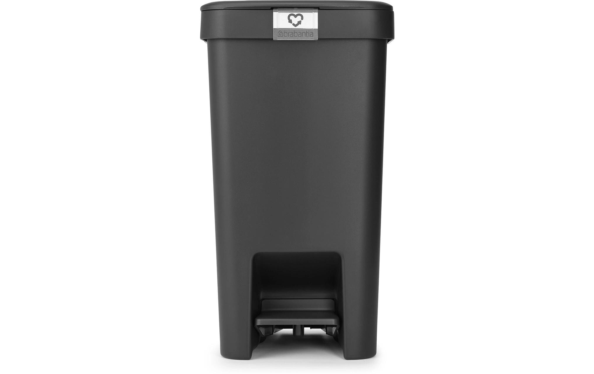 Recyclingbehälter StepUp 16 l, DunkelgrauTreteimer für Recyclingmaterialien