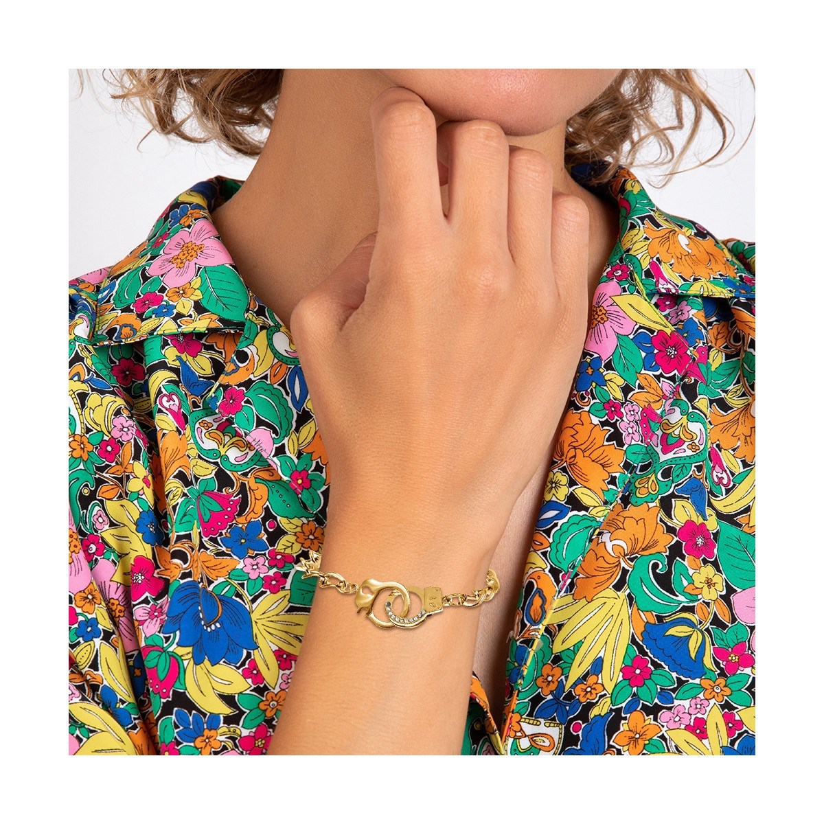 Bracelet menottes SC Bohème orné de Cristaux scintillants