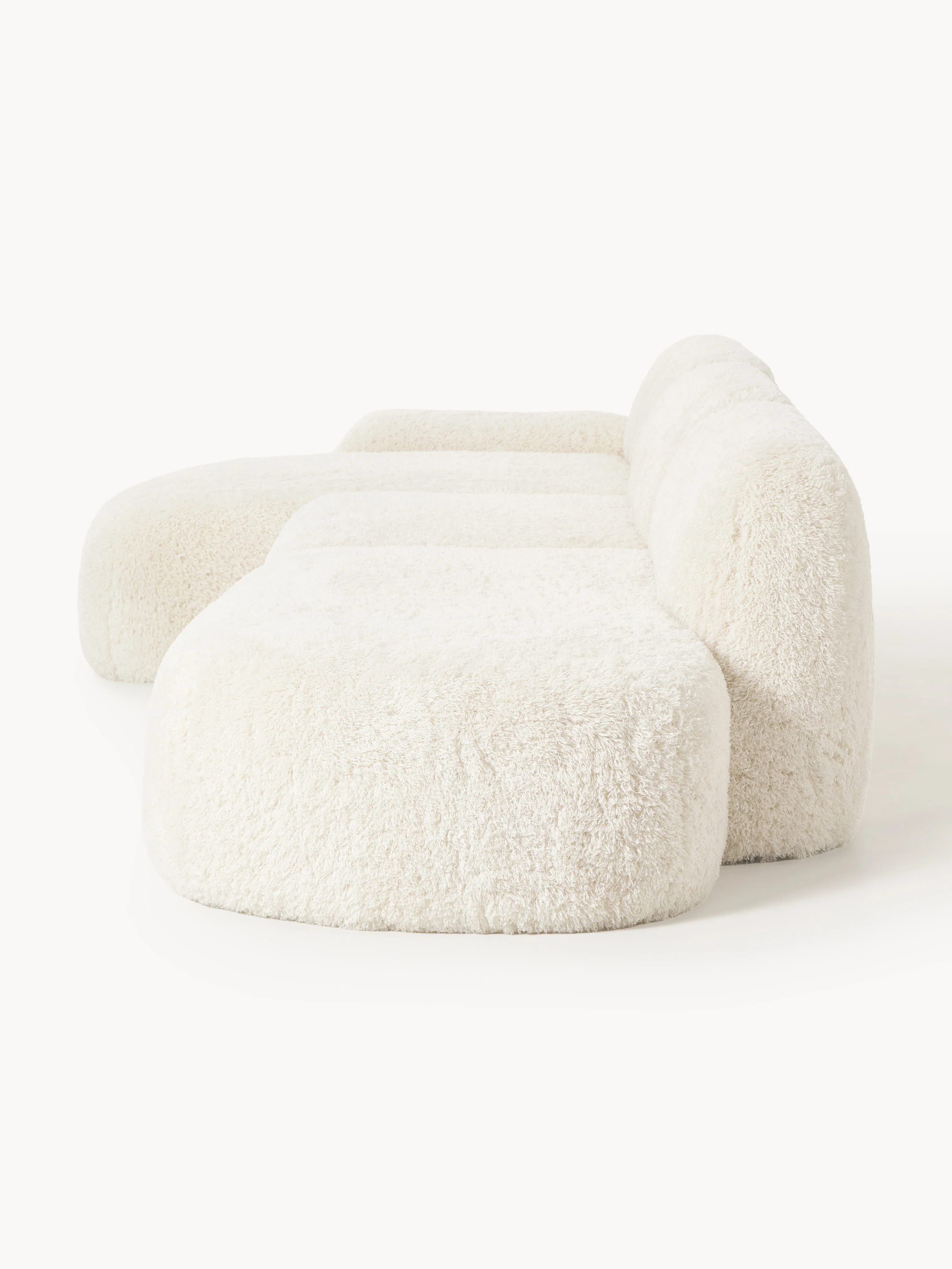 Modulaire teddy hoekbank Wolke (4-zits) met chaise longue