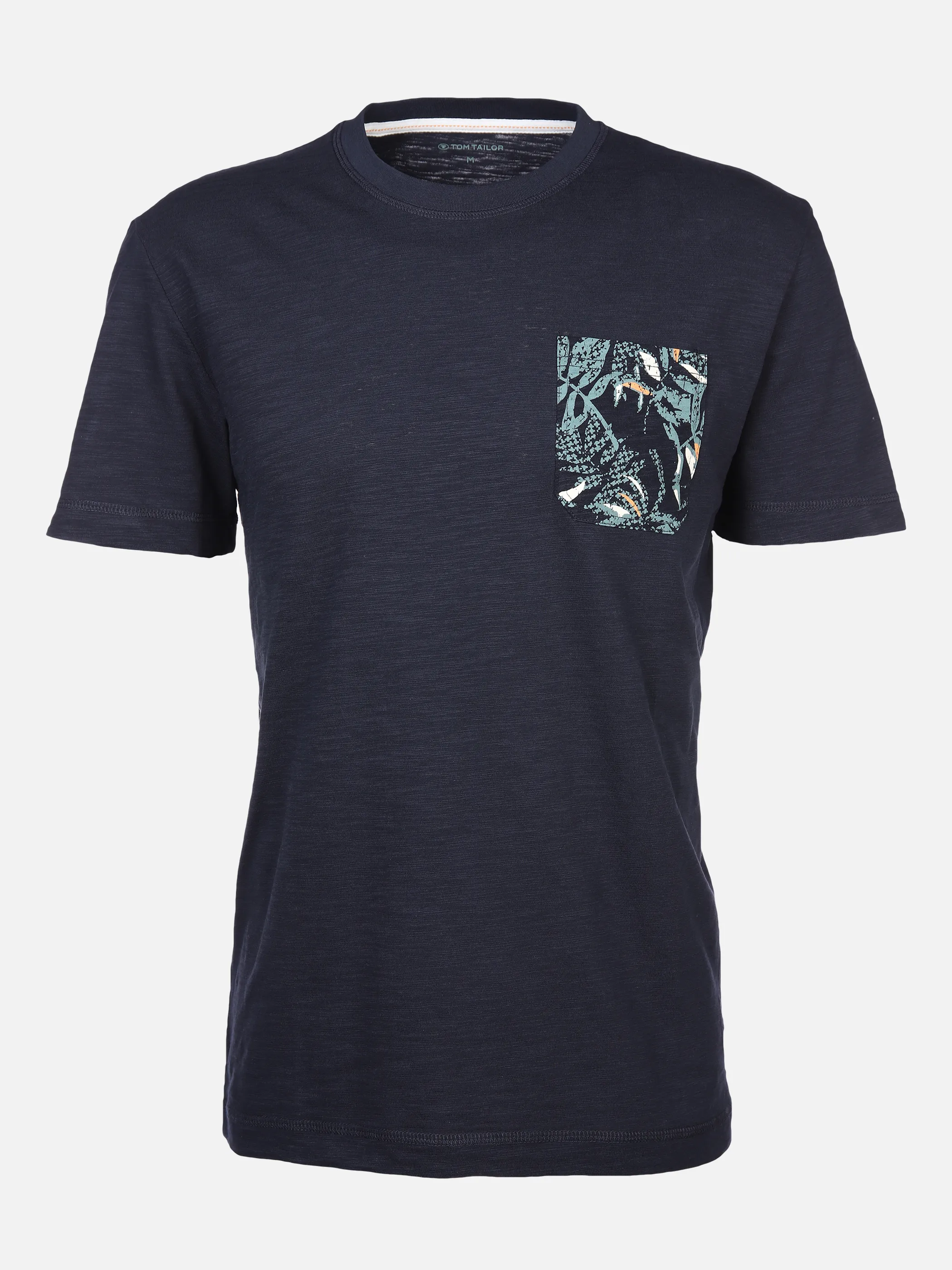 Herren T-Shirt mit gemusterter Brusttasche