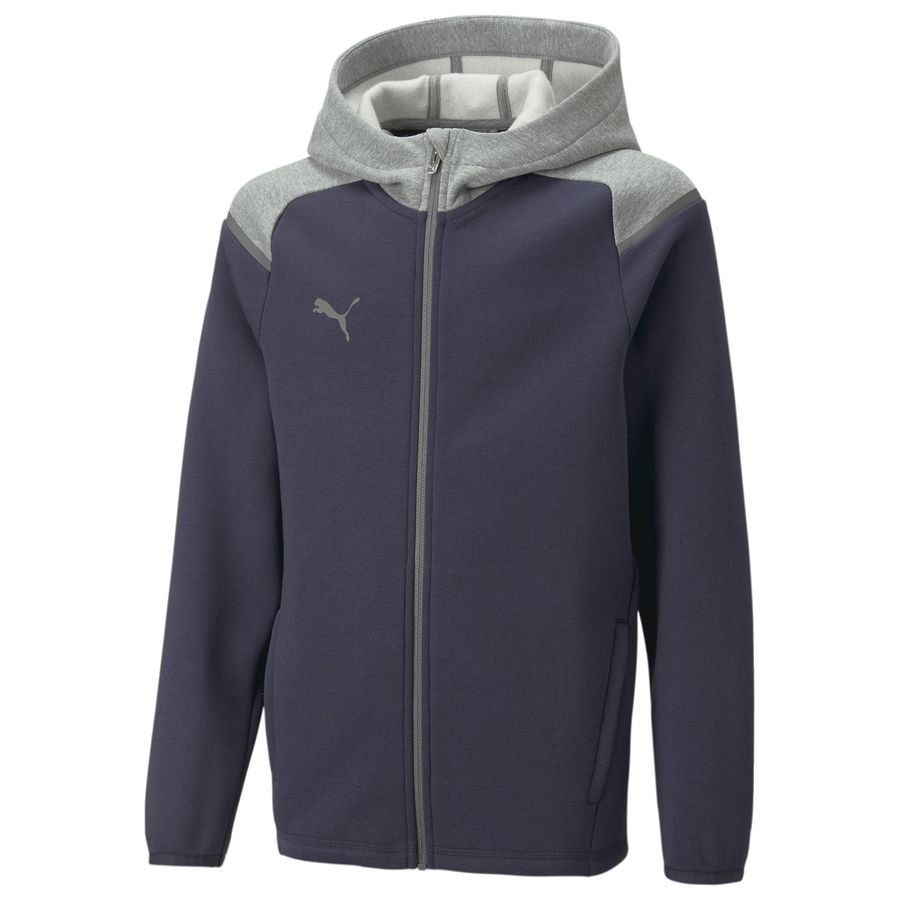 PUMA teamCUP Casuals Sweat à Capuche - Bleu/Gris Enfant