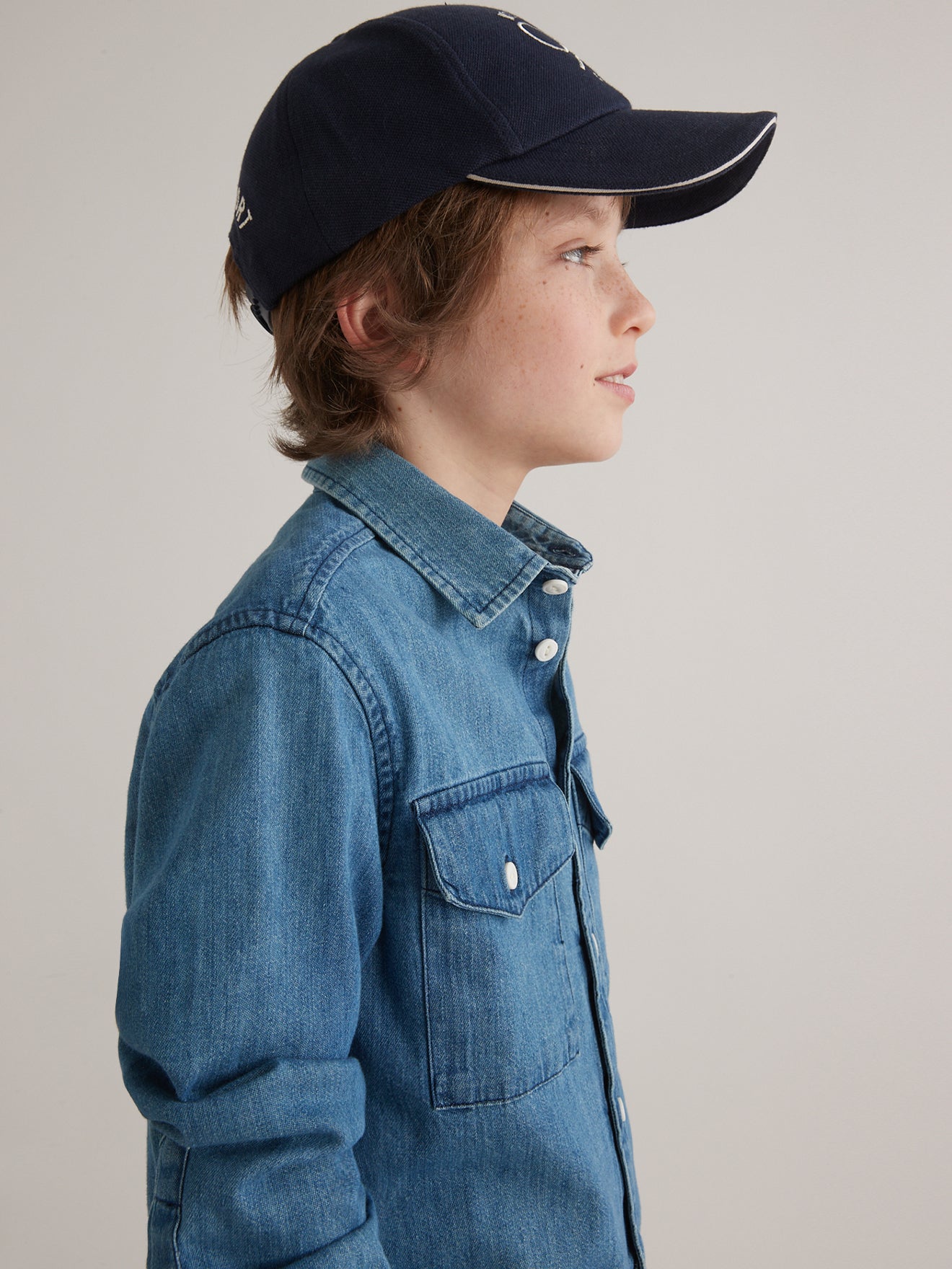 Chemise en denim garçon