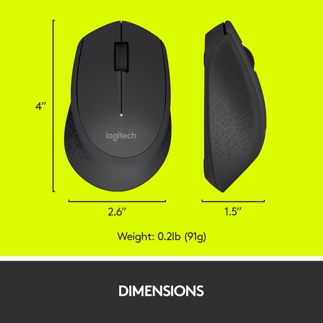 Logitech M280 trådløs mus (sort)
