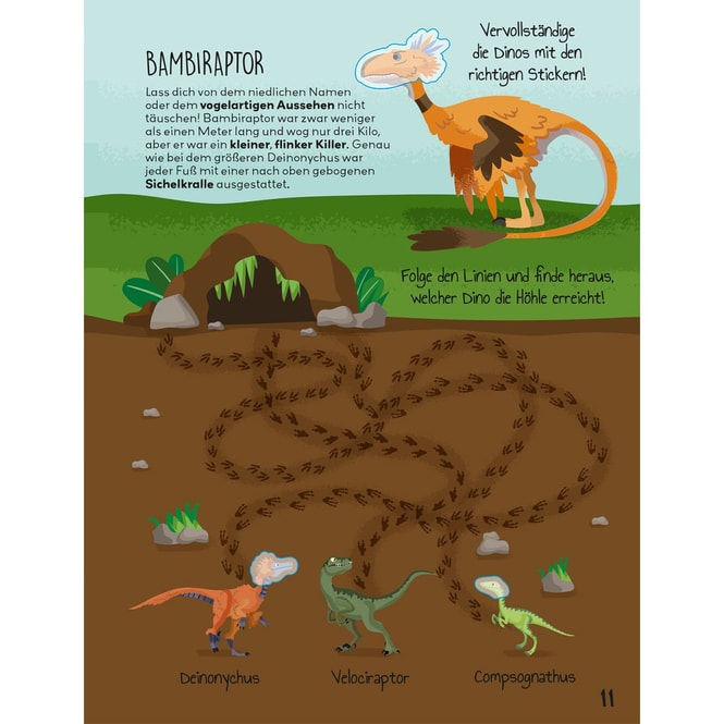 Die große Welt der Dinosaurier - Glow-in-the-Dark-Sticker - Über 100 Sticker