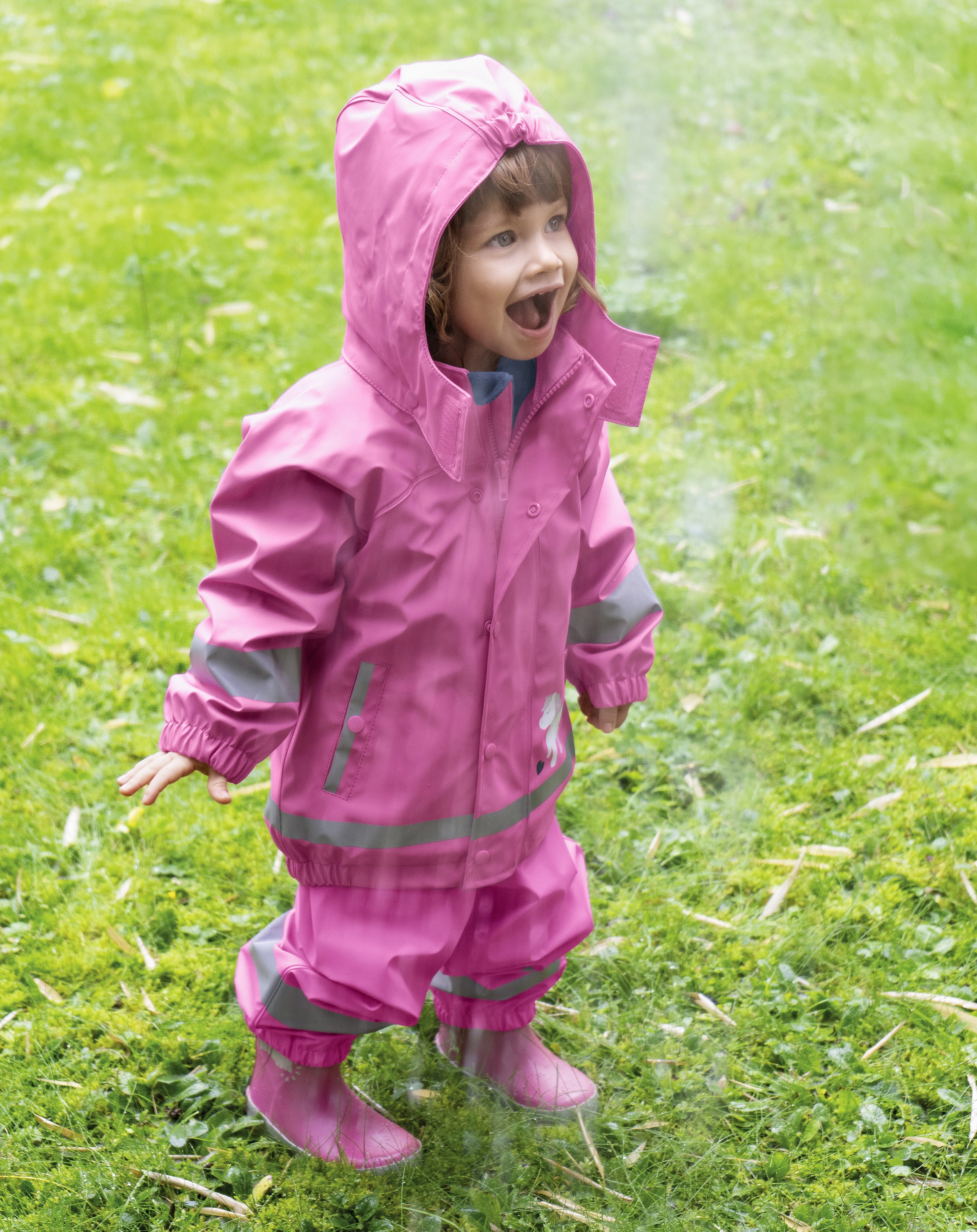Regenjacke PONY mit Innenfleece in hortensie