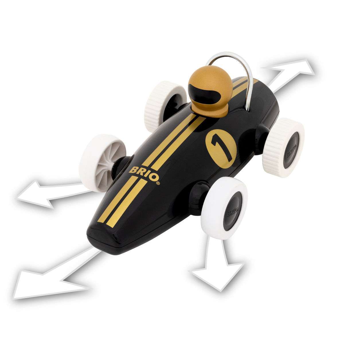 BRIO Spiel RC Rennwagen Schwarz/Gold