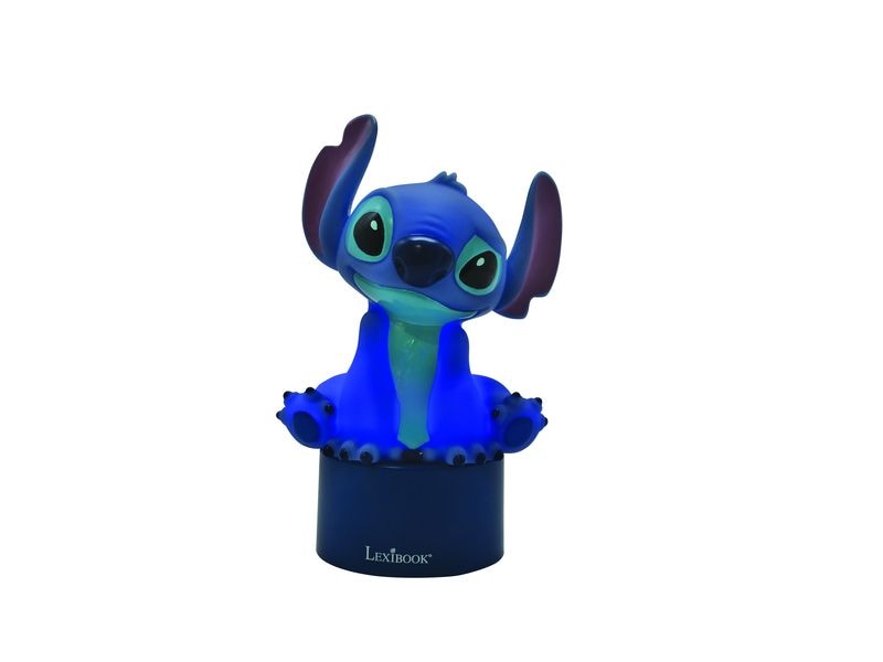 Lexibook Stitch Nachtlicht-Lautsprecher Blau/Türkis Angenehmes Nachtlicht mit 3D Figur