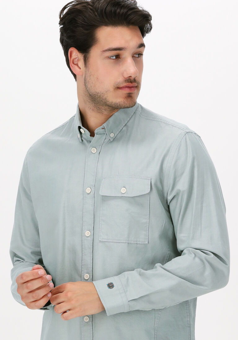 CAST IRON mint cast iron casual overhemd long sleeve shirt relaxed fit soft chambray