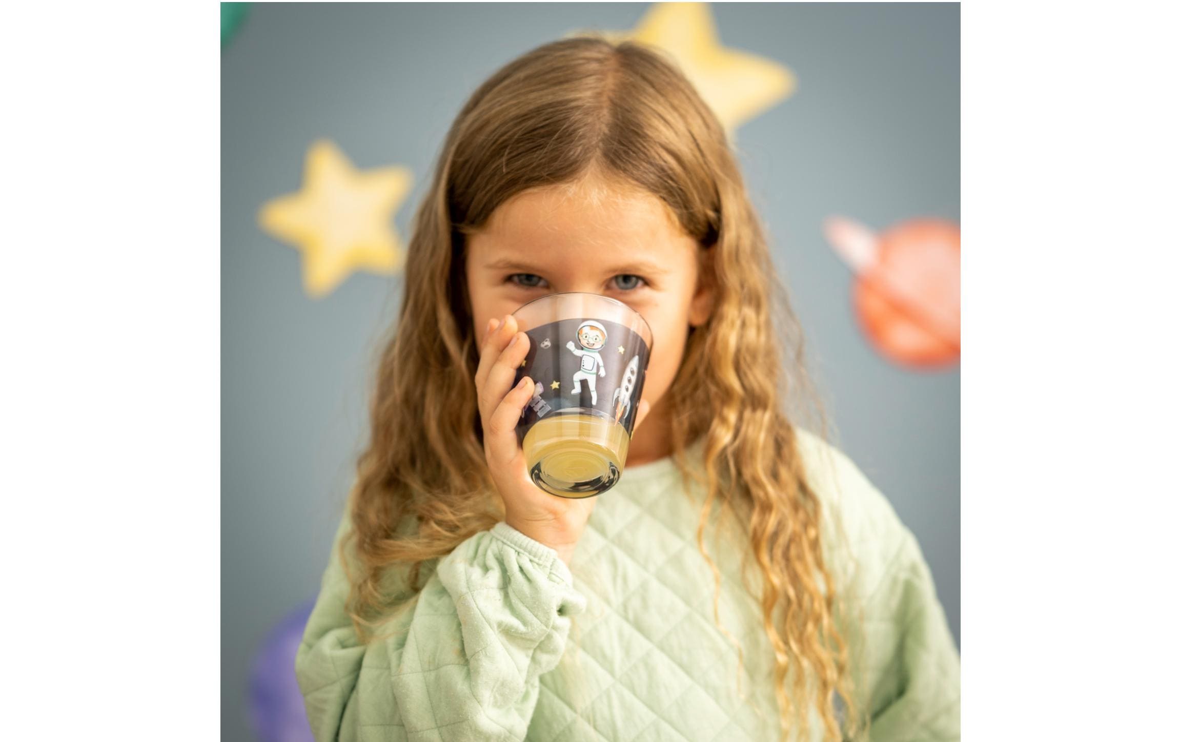 Kindertrinkglas Avventura 215 ml, 6 Stück, AssortiertTrinkglas-Set für Kinder