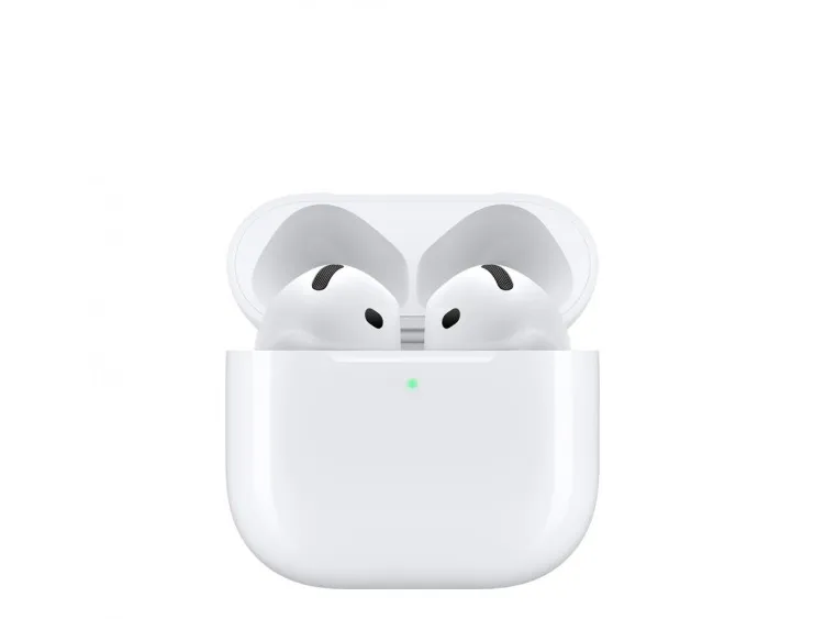 Apple AirPods 4 - Ægte trådløse øretelefoner med mik. - ørespids - Bluetooth - hvid