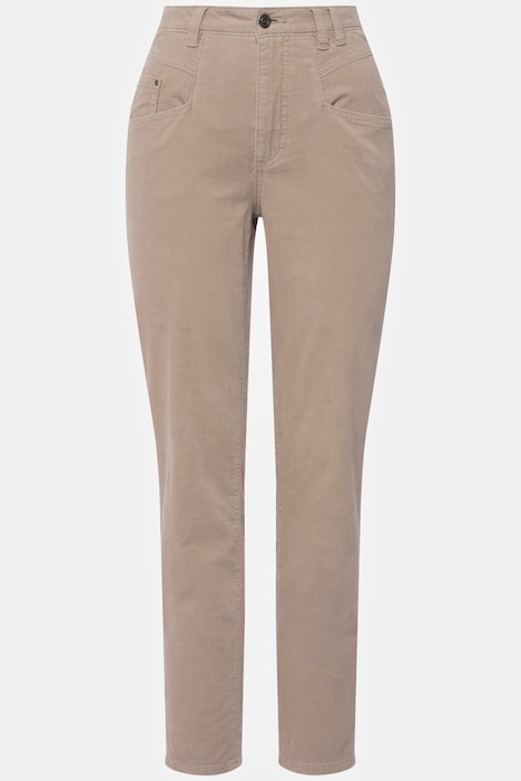 Cord-Karottenhose, weite Passform, 5-Pocket-Form